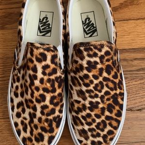 Vans slide sneakers (leopard print)